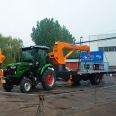 Tractor, flat crane, transporting steel containers, flat crane, 8-ton traction type truck mounted crane, Jiusheng