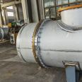 Tubular condenser, tubular heat exchanger, industrial evaporative heat transfer with a wide area