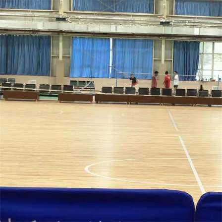 Yue Bo School Basketball Gymnasium Special Solid Wood Sports Wood Flooring Basketball Gymnasium Sports Floor