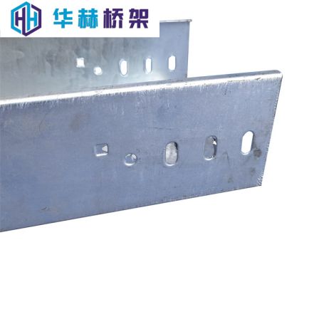 Hot dip galvanized trough type 100 * 50 metal bridge, stainless steel fire resistant galvanized 200 * 100 cable spray plastic trunking