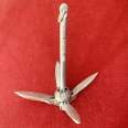 B-type folding anchor ship anchor with four claws. Ship accessories made of malleable steel support customization