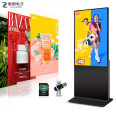 Zhixin 55 inch floor standing advertising machine 4k high-definition LCD display network split screen LED digital signage