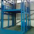 Freight elevator hydraulic anti fall guide rail type factory warehouse fixed double track lifting platform