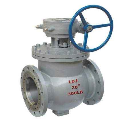 Zero leakage sealed fluorine lined eccentric ball valve, stainless steel hard seal flange connection valve