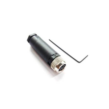 Aviation plug sensor M8 connector proximity switch connecting wire 3-core 4T small waterproof connector