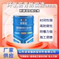 Metal epoxy coal asphalt anti-corrosion paint for buried pipeline network structure in engineering, quick drying and easy construction