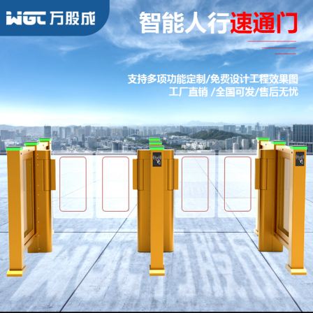 Advertising quick access door, intelligent gate, facial recognition gate, electric small door, intelligent automatic pedestrian passage door