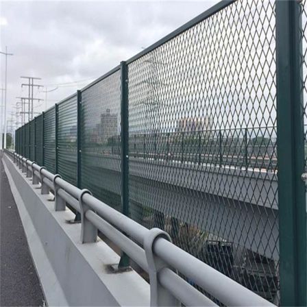 Customization of U-shaped columns for river guardrail network, galvanized woven mesh, channel steel isolation fence, bridge anti throwing net