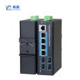 Fiber Optic Transceiver Industrial Grade Optoelectronic Converter 4 Optical 4 Electrical Gigabit WEB Managed Ring Network SFP Port Switch