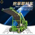 4-meter forage reclaimer for pasture use, 4-meter grass picker for sheep farm use, self-propelled grass digger