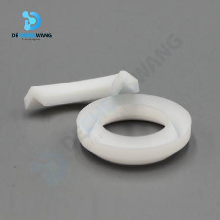 Dechuang PTFE filled wear-resistant V-shaped sealing parts machined with PTFE shaped gaskets plastic parts