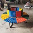 Supply of European patterned park chairs, iron garden chairs, welded tree chairs