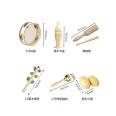 Kindergarten Olf Percussion Instrument Triangle Iron Soundboard Children's Teaching Aids Sand Hammer, Bell Drum, Double Symphony Ring