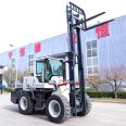 Four wheel drive off-road forklift, 3 tons, 5 tons, 6 tons, side shift forklift, hydraulic loading and unloading, fuel handling, lifting and lowering, multifunctional