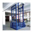 Hydraulic lifting platform guide rail cargo elevator scissor fork type high-altitude operation fully automatic elevator with a rated load of 2000kg