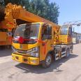 Lifting and transportation blue card truck crane, foundation construction engineering crane, straight arm truck mounted crane