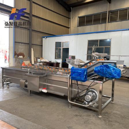 Automatic ultrasonic cleaning equipment for fruit and vegetable bubble cleaning machine assembly line