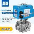 1000WOG electric square PN63 three-way threaded ball valve L/T type reversing three-way reversing valve