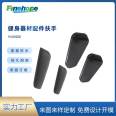 Manufacturer customized black and gray fitness equipment PU wrapped iron composite armrest