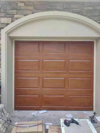 Chenbaiyu automatic aluminum alloy trackless safety villa Garage door stainless steel flap door garage electric door