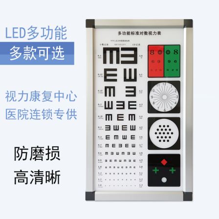 Xuan Tianhong LED Ultrathin Multifunctional Test International Standard Logarithmic Vision Chart Light Box with 5-meter and 2.5-meter Lens
