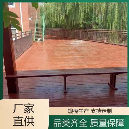 Durable Camphor Pine Anticorrosive Wood Outdoor Park Plank Path Supports Customized Anhe Wood Industry