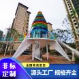 Jinboao Large Stainless Steel Slide Children's Outdoor Amusement Facilities Non standard Amusement Park Equipment Customization