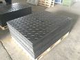 Black movable paving pad plate, reusable road base plate, construction load-bearing plate