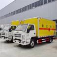 Supply Jiangling 4 meter 2 steel cylinder vehicle, National VI emission Isuzu 122 horsepower Class 2 oxygen cylinder transport vehicle