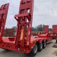 13 meter excavator transport trailer, spring climbing ladder trailer, plate hook plate, semi trailer