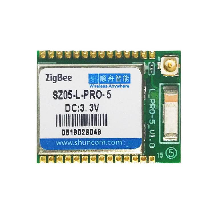 Factory supplied Zigbee module standard Zigbee 3.0 protocol for low-power serial communication in smart homes