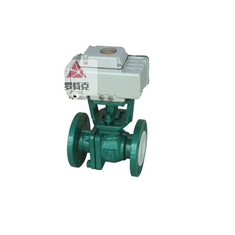 Q941F46-16C DN150 flange cast steel lined fluorine ball valve