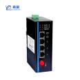 Fiber Optic Transceiver Optoelectronic Converter FC Interface Dual Power Redundant DIN Rail Industrial Grade Switch