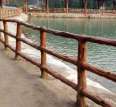 Fiberglass reinforced plastic fence, river scenic area, imitation wood guardrail, Jiahang concrete, garden cement