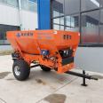 Small dragon manure spreader with 50 horsepower traction manure spreader and chicken manure lifting machine