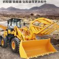 Mini excavator loader 920 tire type multifunctional front shovel rear excavator tractor Mini forklift 4WD busy at both ends