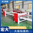 Full automatic large board flat pasting machine calcium silicate board non-woven fabric veneer machine wood veneer Pouch laminator manufacturer