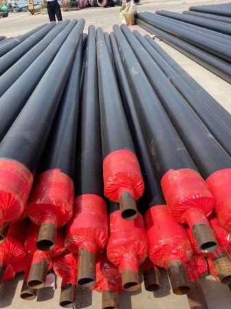 Prefabricated directly buried insulation pipe, polyurethane large diameter spiral pipe, steel sleeve steel steam pipeline