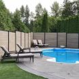 Plastic wood fence, outdoor garden, courtyard, villa, yard enclosure, terrace, wooden plastic fence enclosure