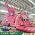 Tongcai Inflatable Pink Deer Water Slide Large Water Park Water Toy Pool Challenge