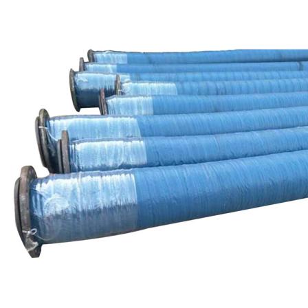 Large diameter suction and drainage hose, temperature resistant flange, suction and drainage clamp cloth, sandblasting, high-pressure rubber hose, customizable
