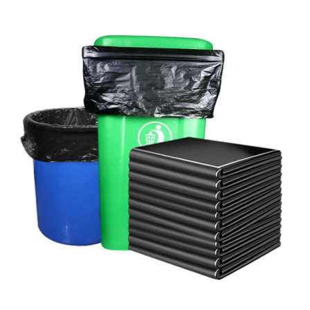 Black thickened plastic film Bin bag PE plastic bag 120L garbage can inner bag kitchen garbage storage bag