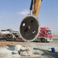 WJ-180 Excavator with Saw Blade Rock Saw Excavator with Saw Stone Machine Modified to Large Disk Saw in Mining, China Delida