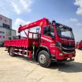 Dongfeng DV3 single bridge small 8-ton truck mounted crane, 4-section straight arm crane, optional for XCMG Sany Shimei