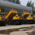 QY-120 specification steel tracked transport vehicle 【 lifting 】 can be processed year-round and customized hydraulic self unloading