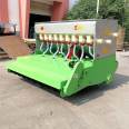 Four wheeled tractor with wheat planter, rotary tillage, ditch opening, sowing and fertilization integrated machine, multi row seeder