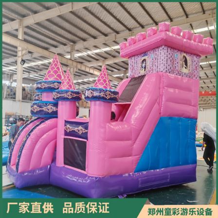 Tongcai Export Inflatable Castle Trampoline New Children's Home Inflatable Toy Slide