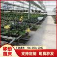 New greenhouse potted flower cultivation bed with high standards of anti-corrosion and rust resistance, and mobile seedling bed with large bearing capacity