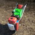 Handheld gasoline seeder, small hand push multifunctional cultivator, fertilization and weeding field management machine