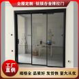 Simple tempered glass narrow frame kitchen balcony super long rainbow glass door with various models and types